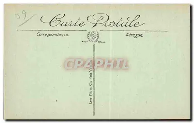 Malo-les-Bains — A Praia com Maré Baixa — N.G. — N° 125 — Verso