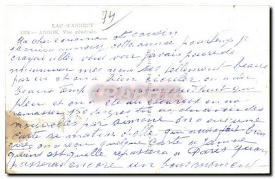Jezioro Annecy — Ogólny widok — Angon — Rewers