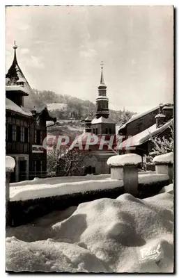 Saint-Gervais sob a neve — Saint-Gervais-les-Bains (Haute-Savoie) — Foto FUMEX et Cie.
