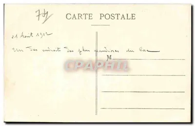 Talloires — El Puerto y el Castillo de Duingt — Rd. Pariot, foto, Annecy — Reverso