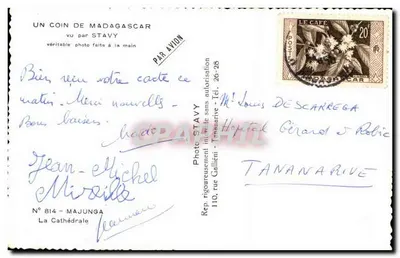 Katedra Tananarive — Madagaskar — Fotografia Stavy N° 814 — Rewers