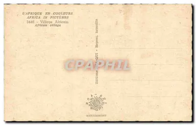 Vila africana — Edições HOYACUI — n° 3446 — Verso