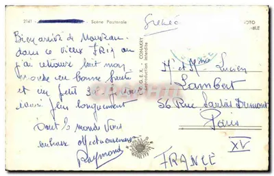 Scena Pastoralna — Conakry — G.E.X. - 2141 — Rewers