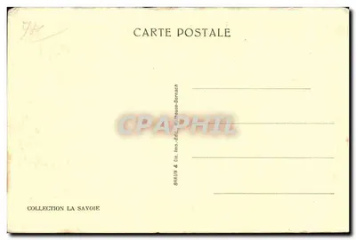 Les Praz de Chamonix e a Aiguille du Dru — Bilhete postal antigo 12100 — Braun & Cie, Impr. Dornach — Verso