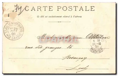 Chamonix y el Monte Blano — J.J. 95 D — editor J.J. 95 D — Reverso