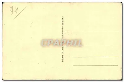 Les Contamines - Pension La Bérangère - Poczta - Góry lodowce — Wydawnictwo M. Bourreys — Rewers