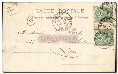 Talloires e la Tournette — vista panorâmica — Pittler, fot.-editor, Annecy, n° 50 — Verso