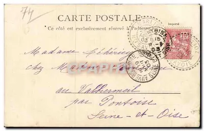 Église et rue St. Maurice — Annecy — éditeur E. & J. D. n° 10271 — Verso