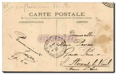 Conflans-sur-Abrie - Castelo — Lovau édit. — Verso