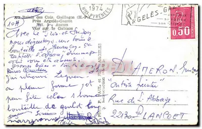 Widok na Gabizos — Relais des Cols Gaillagos — Argelès-Gazost — Rewers