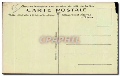 Cauterets — Stacja kolejowa elektryczna P.C.L. - B.R. — Wydawcy Bloc frères — Rewers
