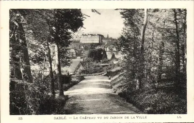 Sablé — O Castelo visto do Jardim da Cidade — LL, n°33