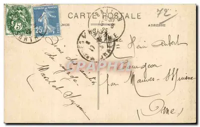 Trajes Sarthois — Dança — Imp. Photo A. Dolbeau - Le Mans — Verso