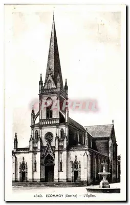 Ecommoy (Sarthe) — A Igreja — 4340