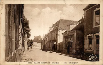 Saint-Maixent (Sarthe) — Rue Principale — Éditions Artistiques Nîmes, Nîort, n°3313