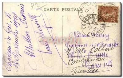 Castelo d'Ourne — Castelo do Loir (Sarthe) — Fototipia J. Môral — Verso