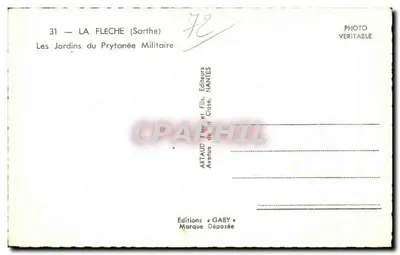 De Tuinen van het Militaire Prytanée — La Flèche (Sarthe) — Edities Gaby — Achterkant