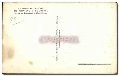Zamek Bourdeau — Jezioro Bourget i Góra Rovard — SONY — Rewers