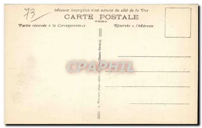 Flumet - O Ravin — Savoie — n° 321 — L. Morand, fot.édit. Haute-Savoie — Verso