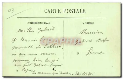 Vichy — La Passerelle de l'Allier — LL — Verso