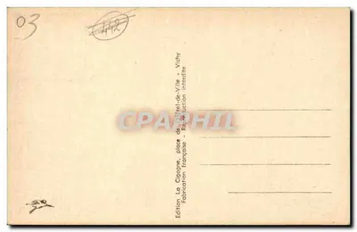 Vichy — Pokryte galerie i Rue du Parc — La Cigogne, 513 bis — Rewers
