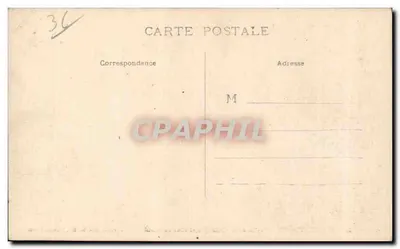 Châteauroux — Prado de St-Christophe e Castelo Raoul — Coleção G. G. — Verso