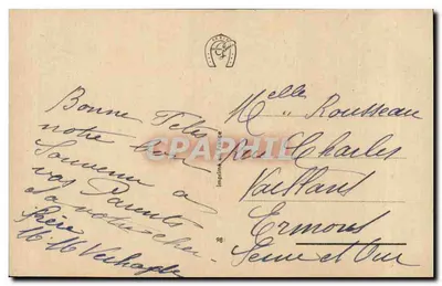 Koszyk z myślami — Kwiat wiosenny — Imprimerie de France, n°98 — Rewers