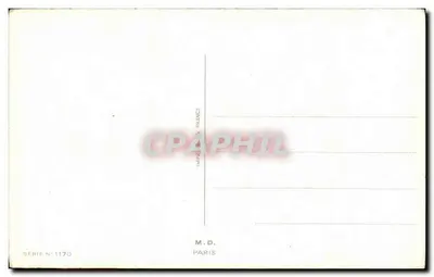 Arranjo de pêssegos — para Papa — M.D. Paris, série n°1170 — Verso