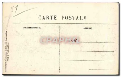 Esternay (Marne) - Spalona dom Lambert przez Niemców - Bitwa nad Marną, wrzesień 1914 — Rewers