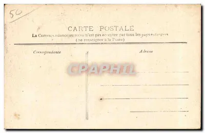 Cherbourg — O Farol da Grande Jetée e Vista Geral da Baía — Brevet L.D.F. Coleção P.B. Cherbourg — Verso