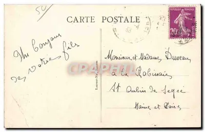 Le Mont-Saint-Michel — Côté Sud-Est — éditeur : BRA, n° 1266 — Verso
