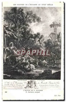 Os Mestres da Gravura no século XVIII — A obra de F. Boucher, gravada por R. Gailllard — N° 352