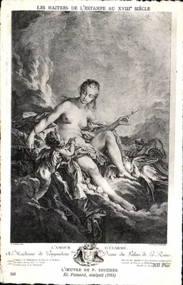 O Amor — D'Ésarmé — A obra de F. Boucher (1761) — Ét. Fessard, Paris