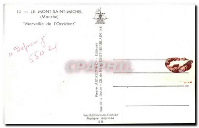 Mont-Saint-Michel — Wonder of the West — Éditions Artaud & Cie — Back