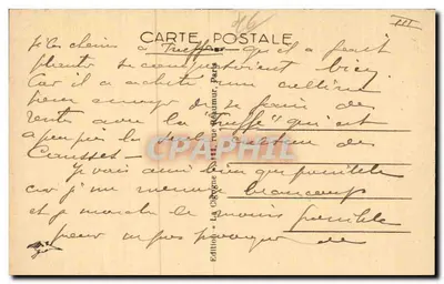 Cahors — Most Valentré (XIV wiek) — Wydawnictwo La Cigogne, Rue Réhémur, Paryż — Rewers