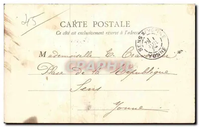 Briare (Loiret) — De oevers van de Loir — onbekende uitgever — Achterkant