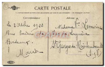 Bordeaux - Le Pont de Pierres — vue du pont et des bateaux sur la Garonne — éditeur Cartes Postales Gérald — Rewers