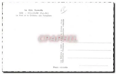 Collionure (Pyrénées-Orientales) — The Port and the Castle of the Templars — Éditions MAR — Back