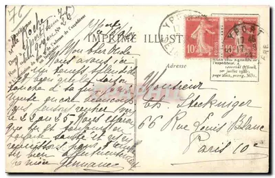Yport — Na Estrada para a Estação — Cl. Monzauge, n°62 — Verso