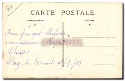 Federazione del Diocesano del Sacro Cuore e Terzo Ordine di San Francesco — Autun — Paray-le-Monial — 1912 — Verso
