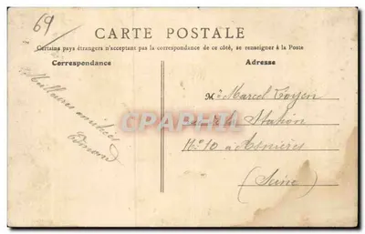Givors (Rhône) - Estação de Água — editor L. F. Paris & Cie, n°8 — Verso