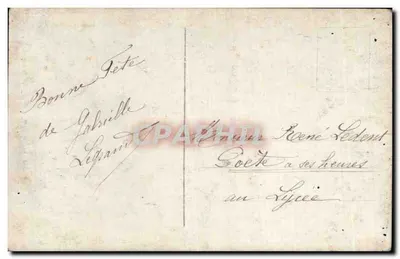 Pansies em um vaso — editor REX, n° 4309 — Verso