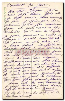 Tunis. Ogólny widok — Tunisie Postes, nr 4 — Rewers