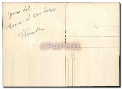 Fleurs de printemps — bouquet de pensées et de pâquerettes — Imprimé en France — Rewers