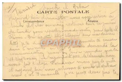 Aïn-Draham — Główna ulica — Poczta — Foto Perrin - Tunis — Rewers