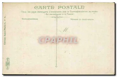 Bilhete postal antigo Tunis - Place Bab-Souika — visão de mercado com mesquita — Edição V.S. — Verso