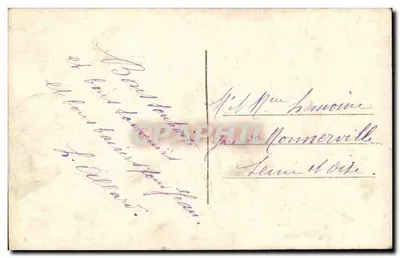 Bukiet kwiatów — Doxx Souvenir — DIX PARIS 2119/4 — Rewers