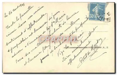 Panais w koszyku — Szczęśliwego Dnia — wydawca anonimowy, nr 2877 — Rewers