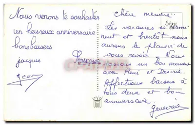 Bukiet chryzantem — Urodziny — Seria Hermi — Rewers