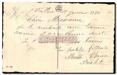 Arranjo de margaridas — Boa Ano — L'AEILLE, Paris — Verso